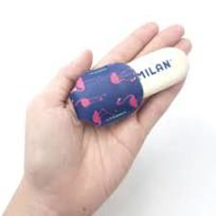 Picture of 0302-Milan Flamingos Eraser With Case